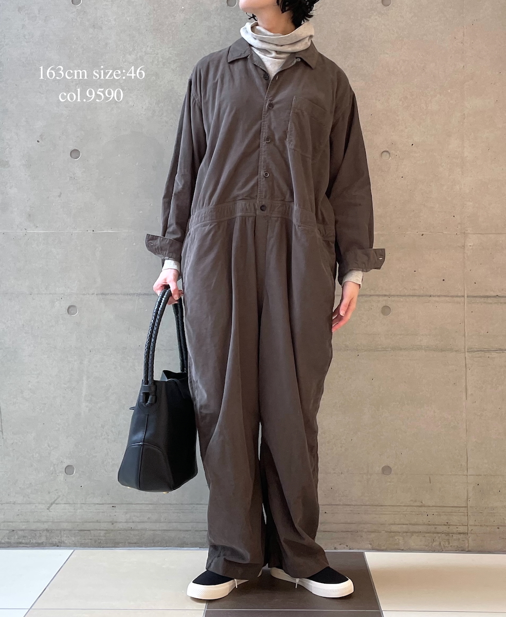 INHT2553CD(サロペット) 26 WALES CORDUROY OVERDYE ONE-UP COLLAR OVERALLS