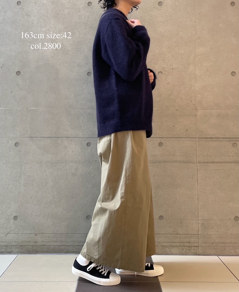 CHT2552(カーディガン) MOHAIR NO-BUTTON CARDIGAN