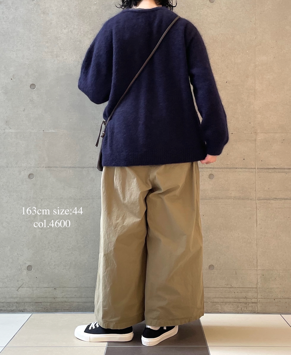 NHT1713HB(パンツ) MEDIUM WEIGHT PEACH SKIN COTTON EASY PANTS