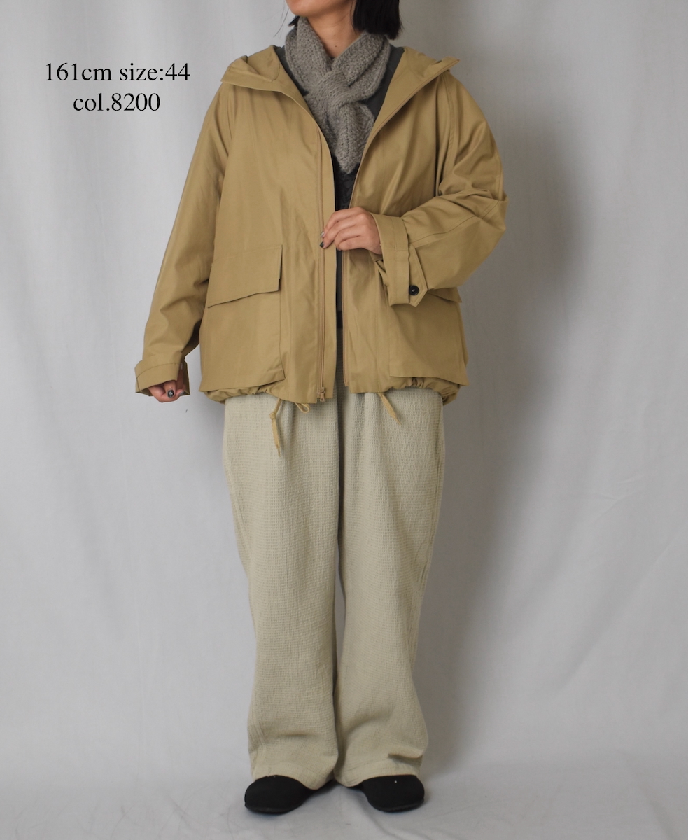 NHT2511KT(コート) COTTON / NYLON HOODED PARKA WITH GUSSEED POCKET