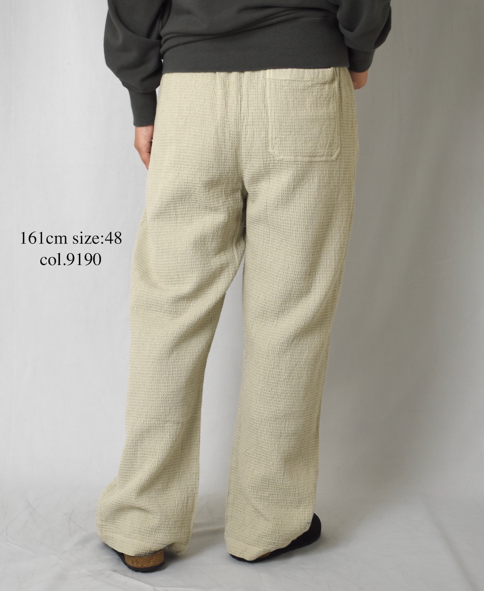 INHT2575WPD(パンツ) WAFFLE PLAIN OVERDYE EASY PANTS