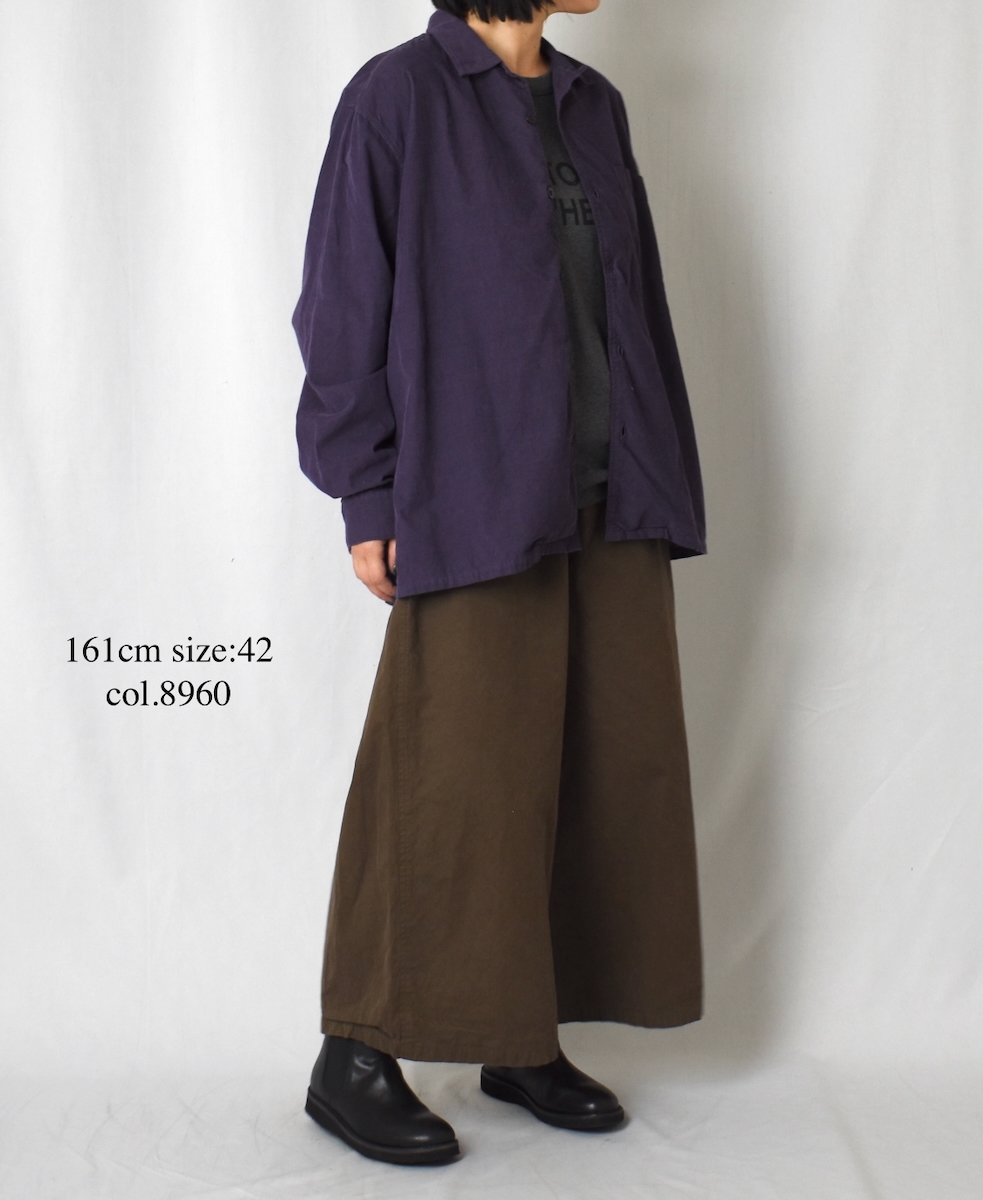 NHT1713HB(パンツ) MEDIUM WEIGHT PEACH SKIN COTTON EASY PANTS