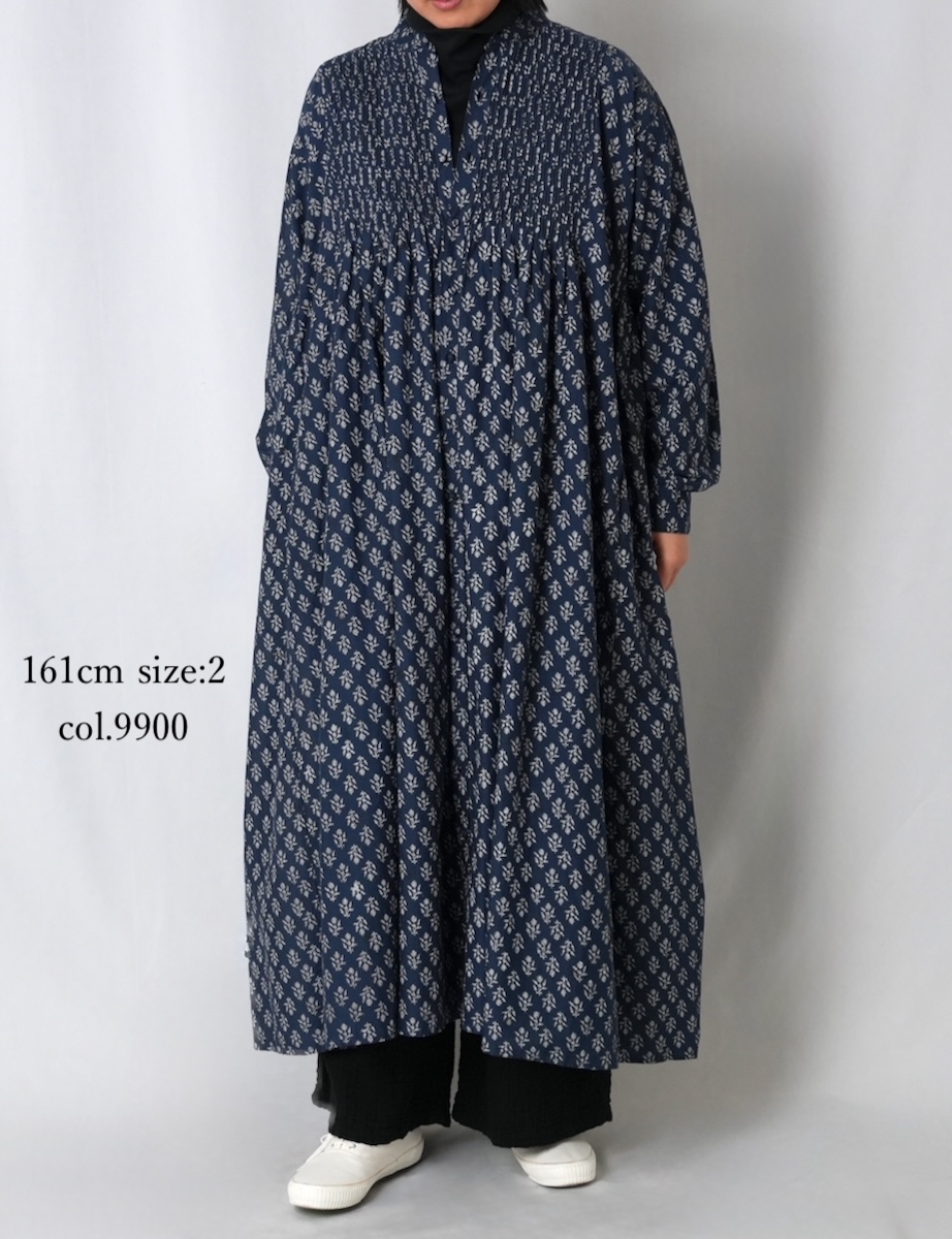 INAM2565GPD (パンツ) DOUBLE GAUZE PLAIN GATHERED EASY PANTS WITH LINING