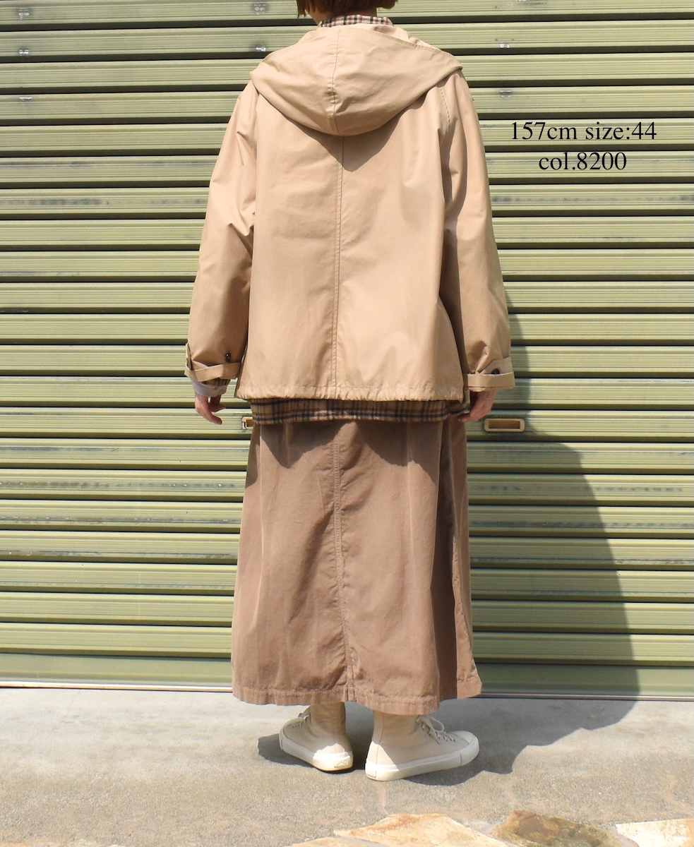 NHT2511KT(コート) COTTON / NYLON HOODED PARKA WITH GUSSEED POCKET