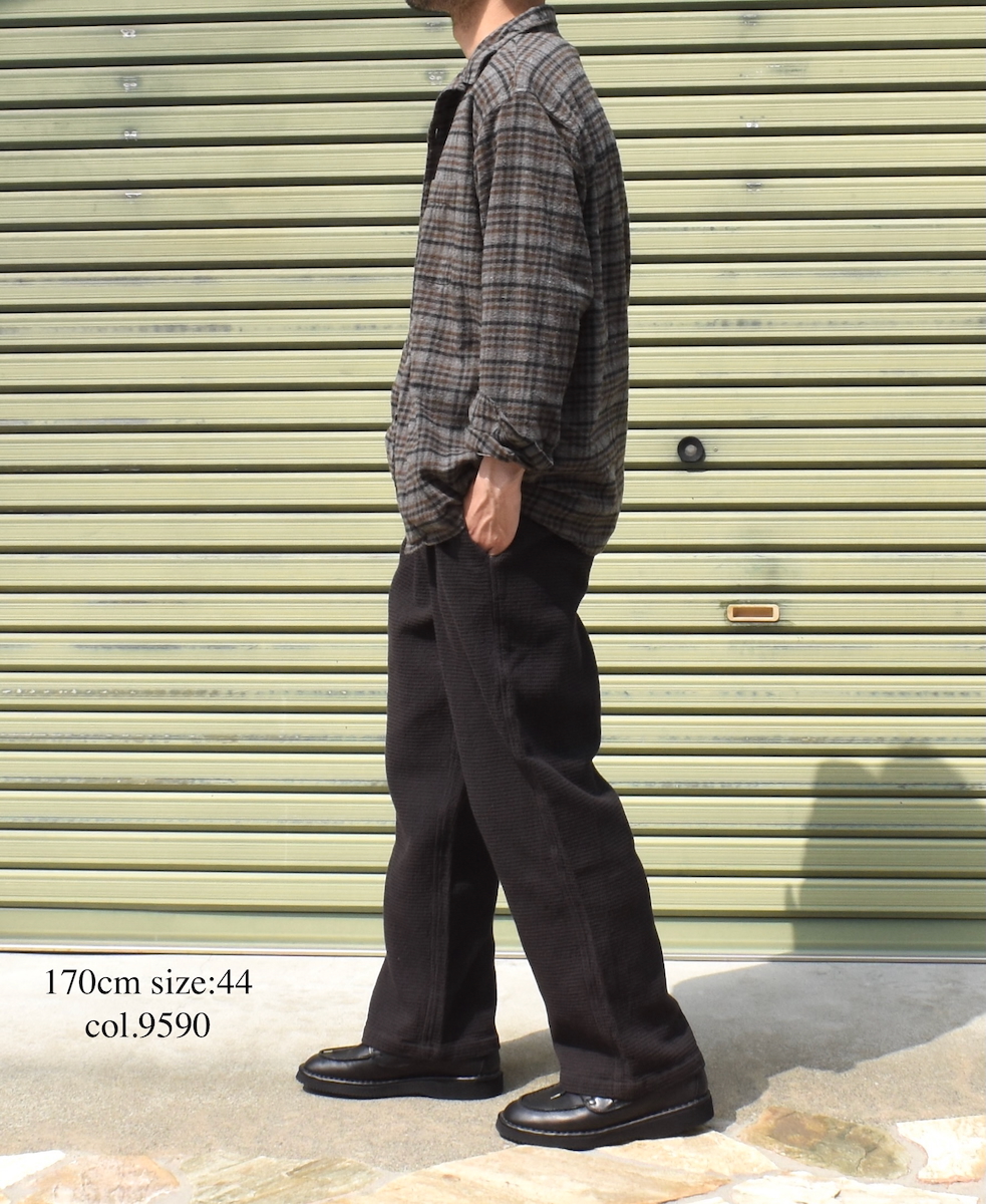 INHT2561CKD(シャツ) COTTON CHECK OVERDYE ONE-UP COLLAR SHIRT