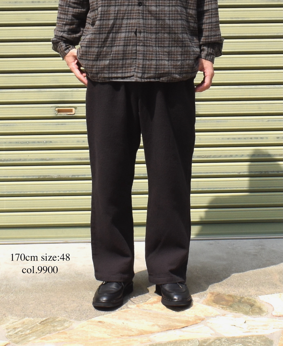 INHT2575WPD(パンツ) WAFFLE PLAIN OVERDYE EASY PANTS