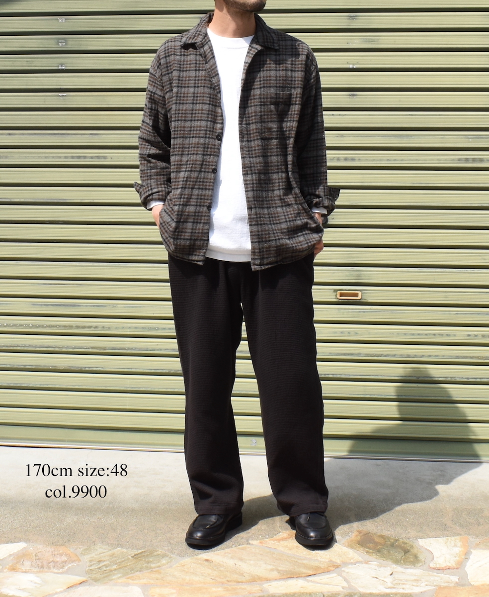 INHT2575WPD(パンツ) WAFFLE PLAIN OVERDYE EASY PANTS