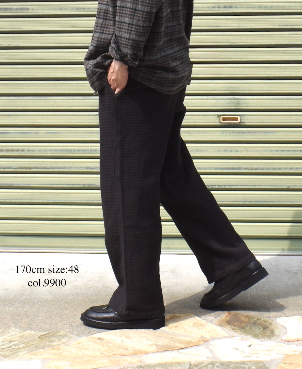 INHT2575WPD(パンツ) WAFFLE PLAIN OVERDYE EASY PANTS