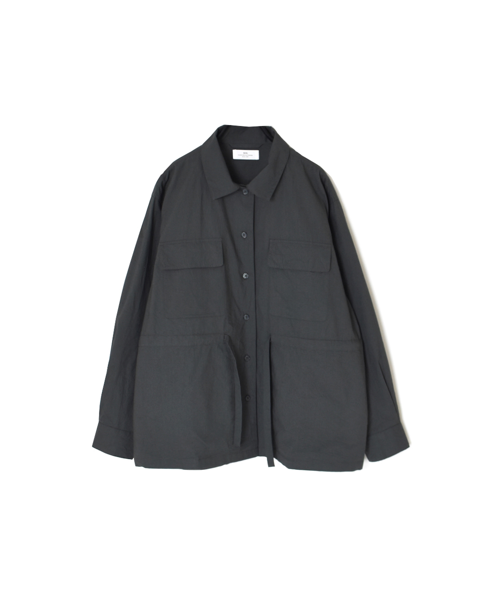 NSL25541(シャツ) 40s POPLIN PLAIN REGULAR FLAP POCKET SHIRT