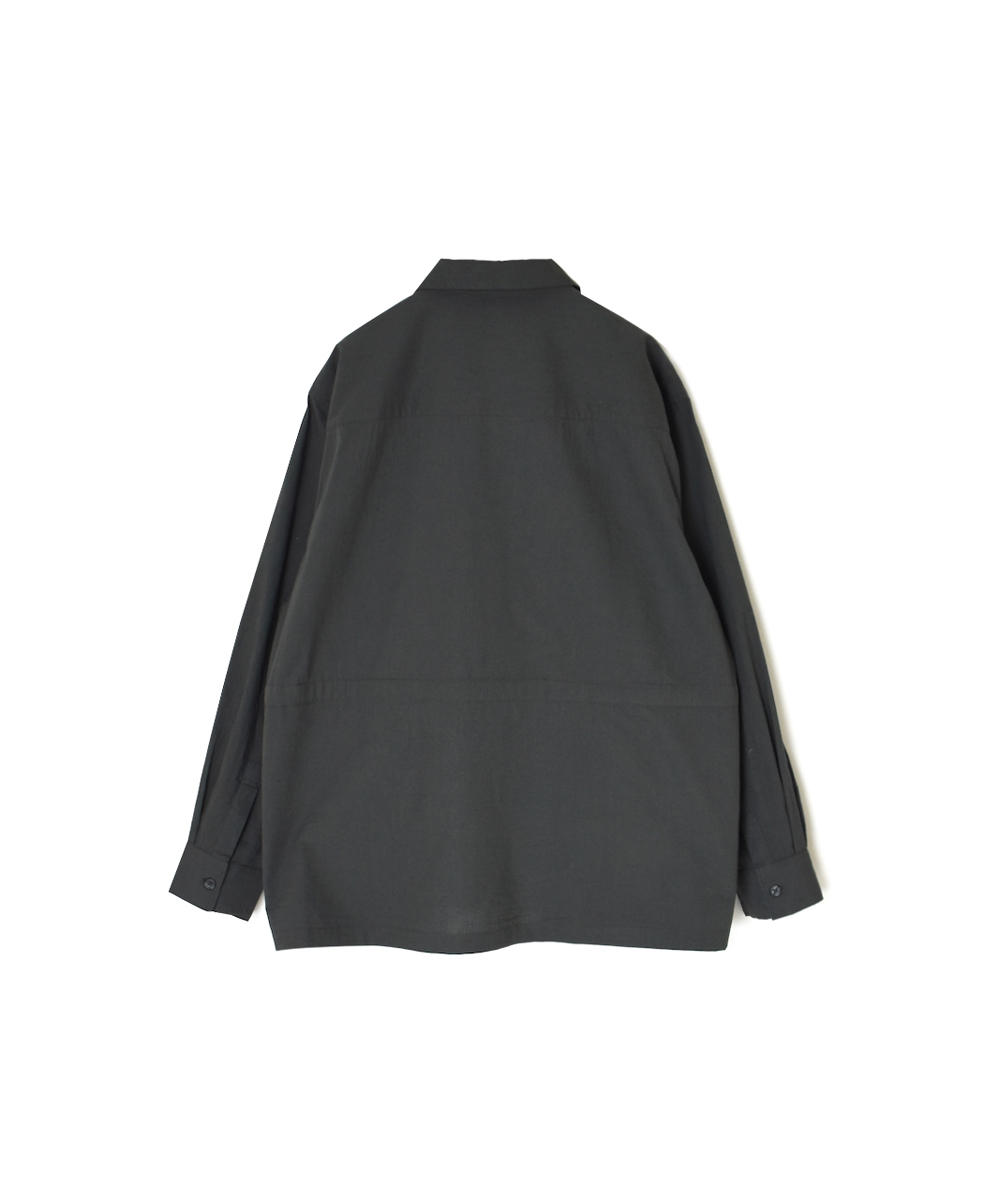 NSL25541(シャツ) 40s POPLIN PLAIN REGULAR FLAP POCKET SHIRT