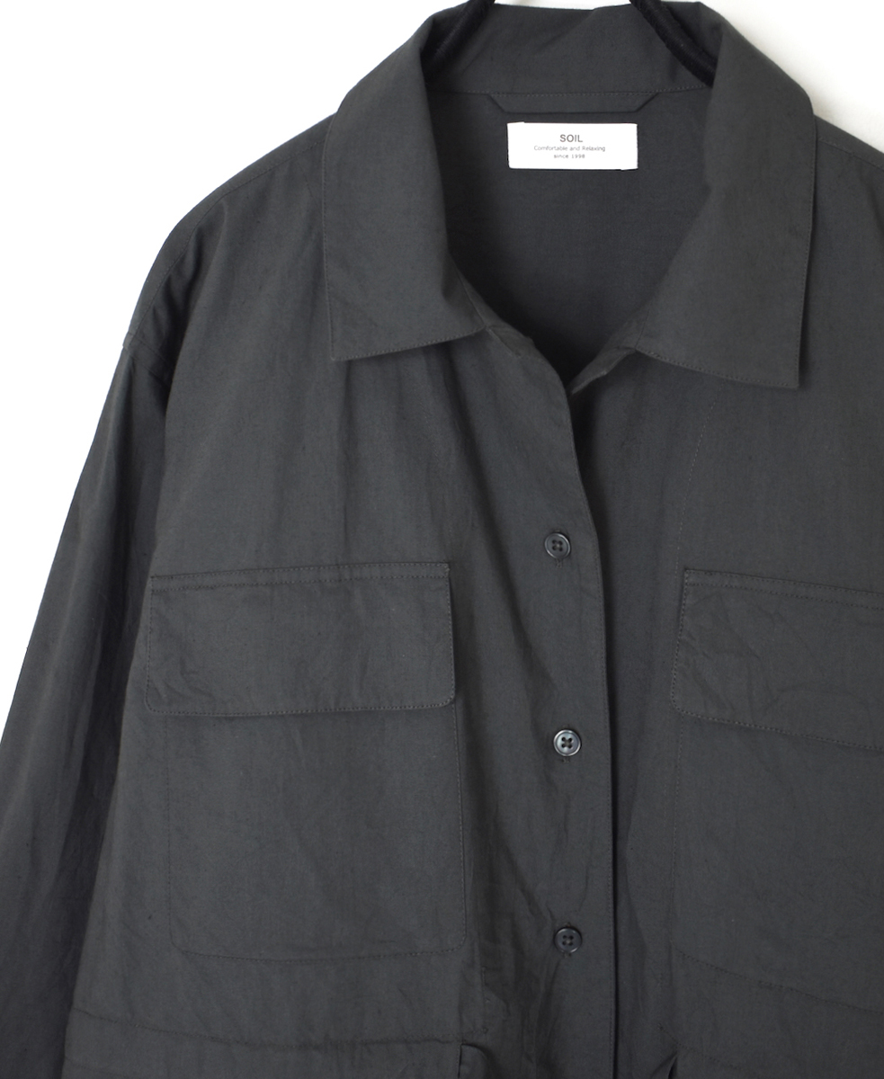 NSL25541(シャツ) 40s POPLIN PLAIN REGULAR FLAP POCKET SHIRT