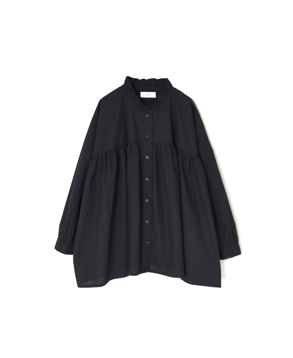 NSL25542(シャツ) 40s POPLIN PLAIN FRILL COLLAR SHIRT