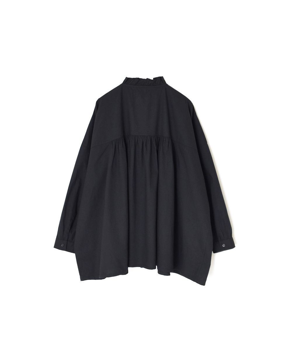 NSL25542(シャツ) 40s POPLIN PLAIN FRILL COLLAR SHIRT