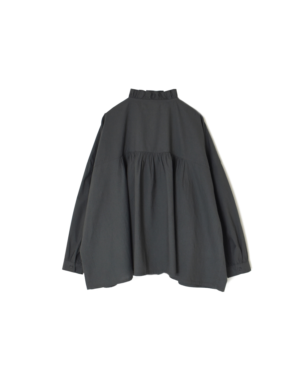 NSL25542(シャツ) 40s POPLIN PLAIN FRILL COLLAR SHIRT