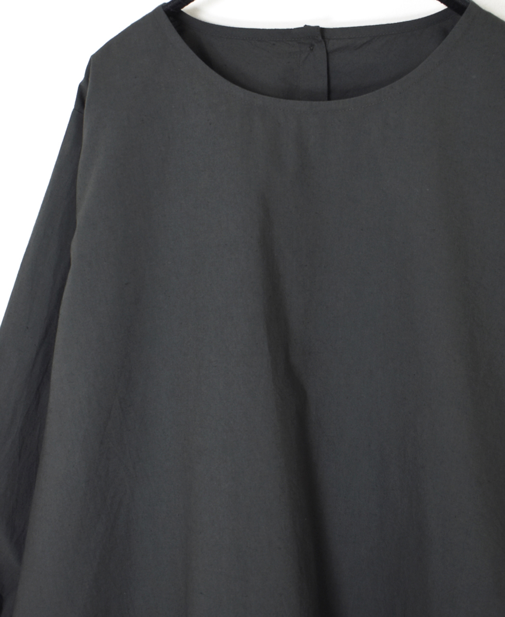 NSL25543(スモック) 40s POPLIN PLAIN HEM FRILL BACK OPENING SMOCK