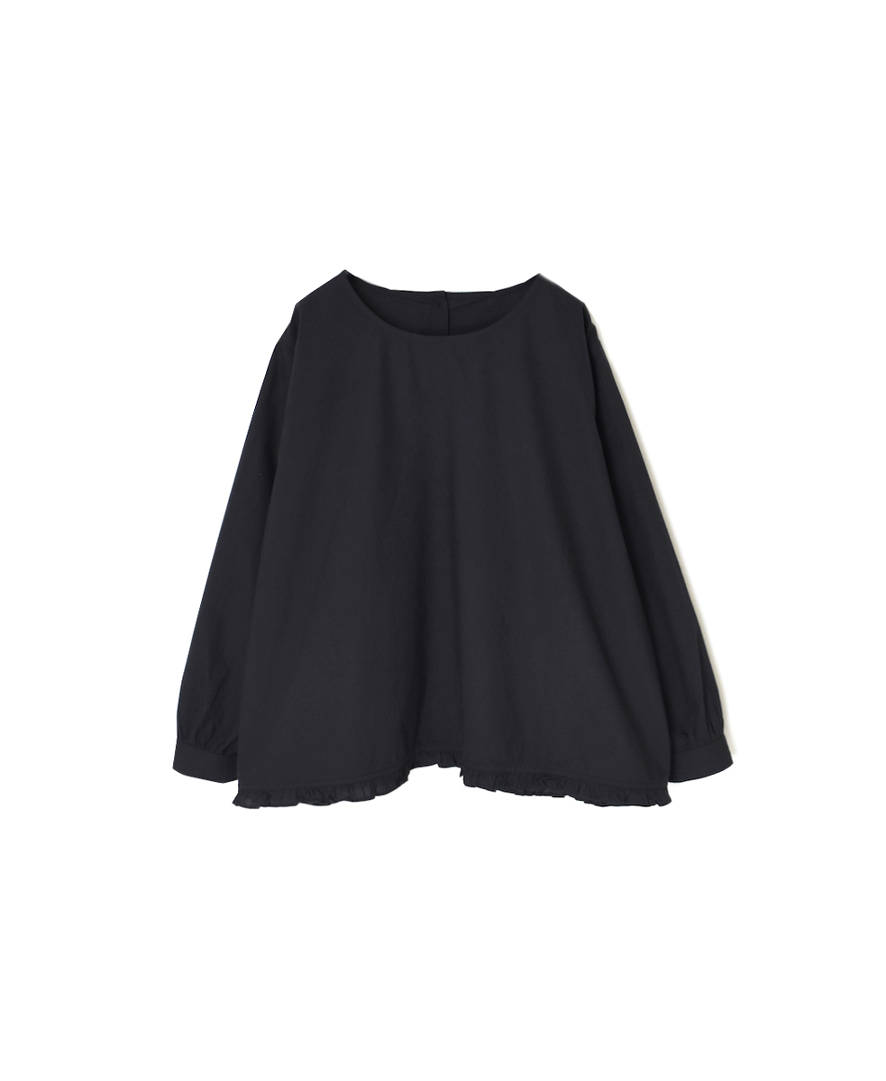 NSL25543(スモック) 40s POPLIN PLAIN HEM FRILL BACK OPENING SMOCK