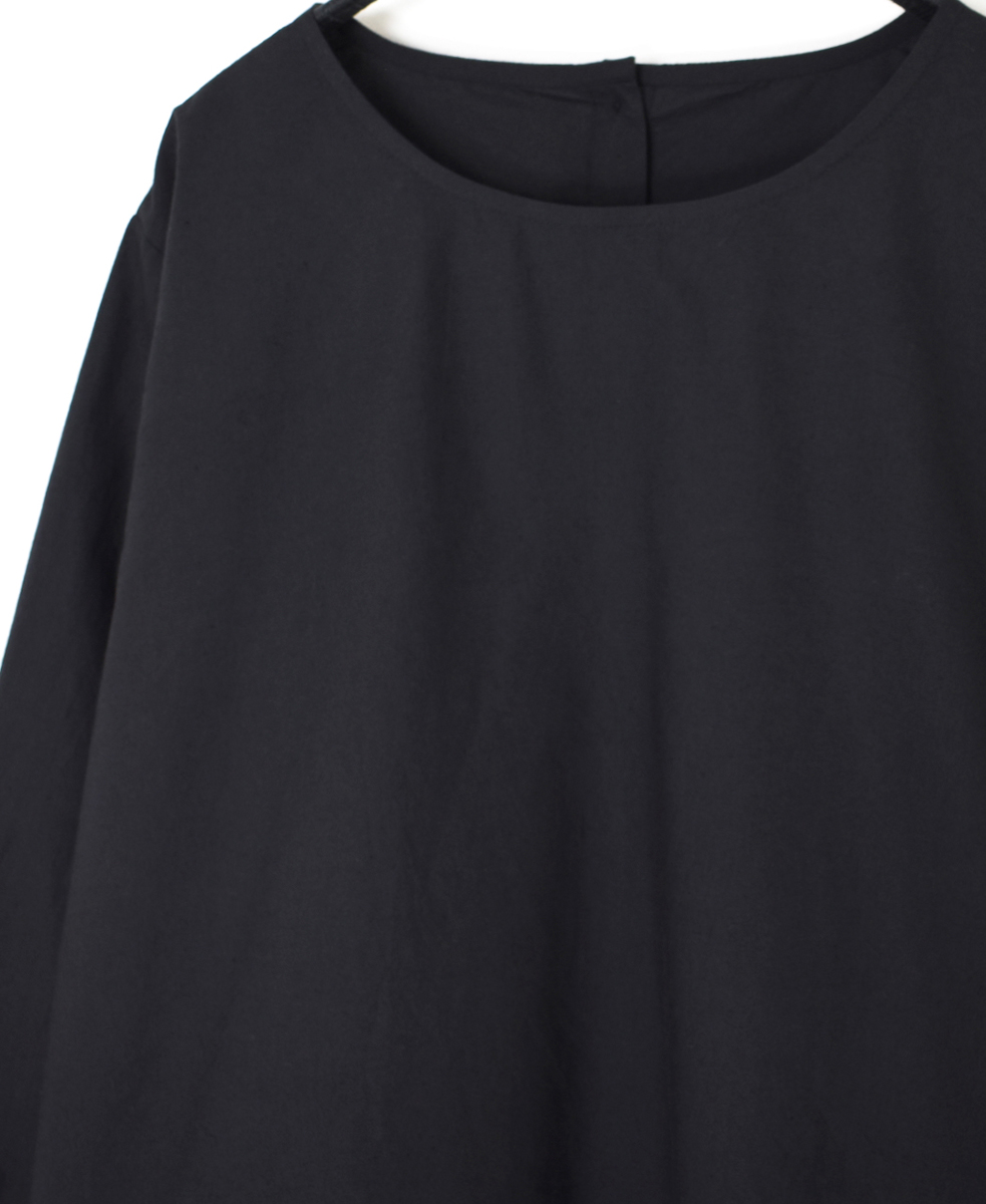 NSL25543(スモック) 40s POPLIN PLAIN HEM FRILL BACK OPENING SMOCK