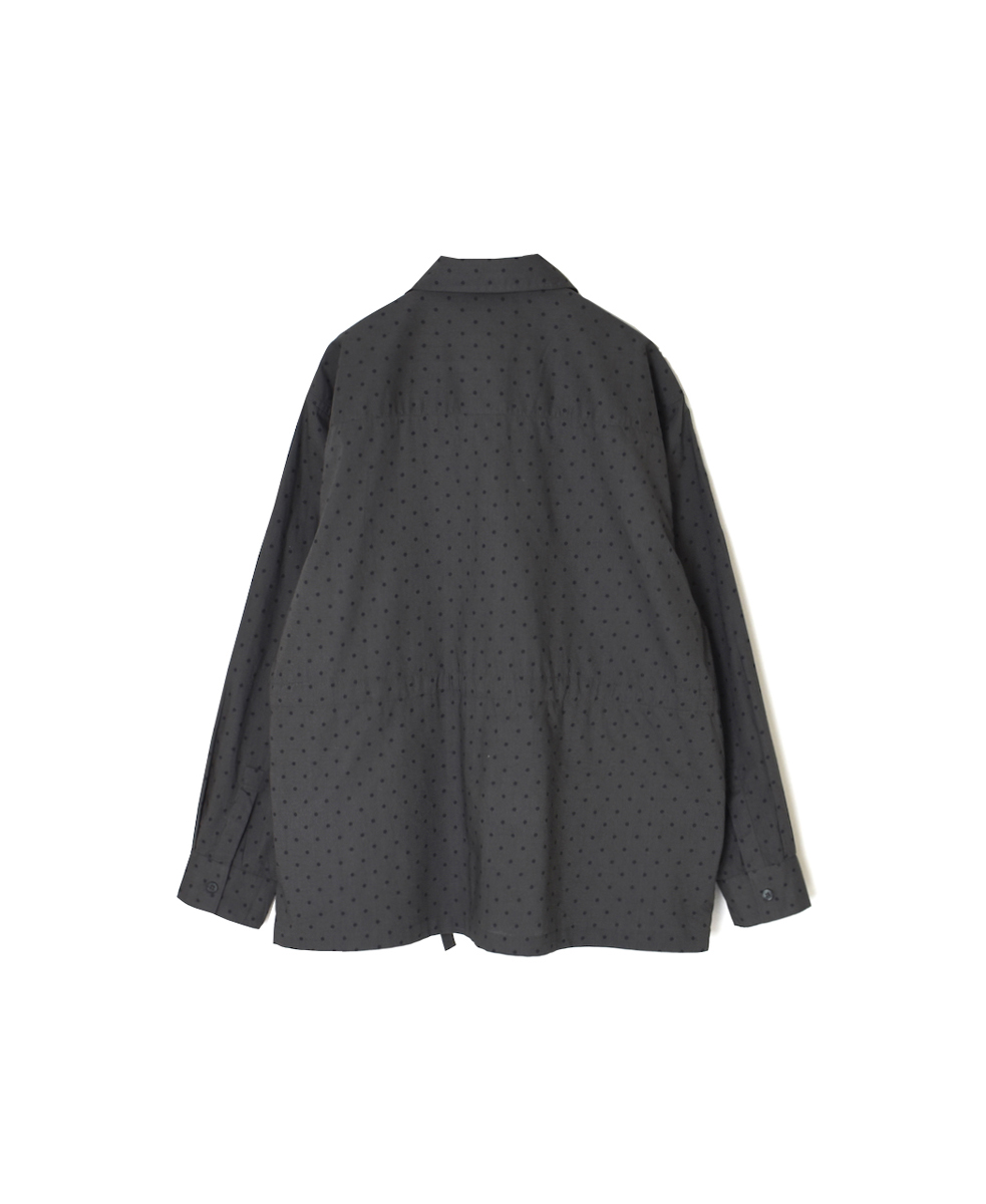 NSL25531(シャツ) 40s POPLIN DOT PRINT REGULAR COLLAR FLAP POCKET SHIRT