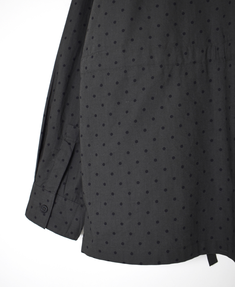 NSL25531(シャツ) 40s POPLIN DOT PRINT REGULAR COLLAR FLAP POCKET SHIRT