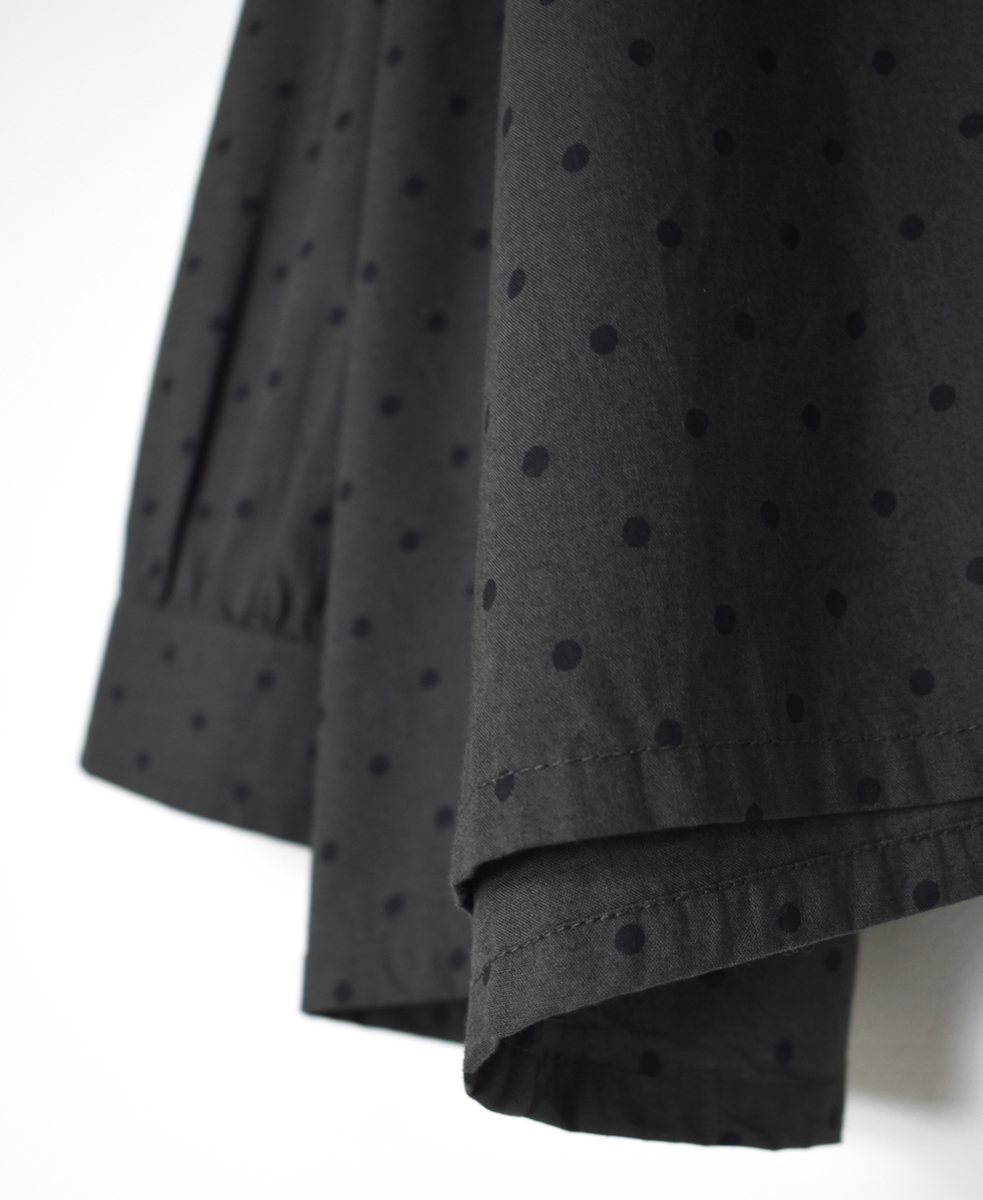 NSL25532(シャツ) 40s POPLIN DOT PRINT BANDED COLLAR SHIRT