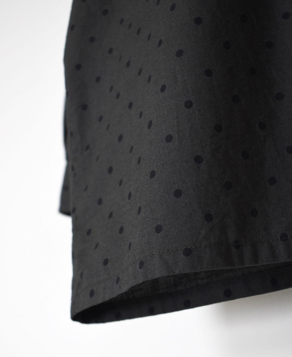 NSL25533(シャツ) 40s POPLIN DOT PRINT FRILL COLLAR SHIRT