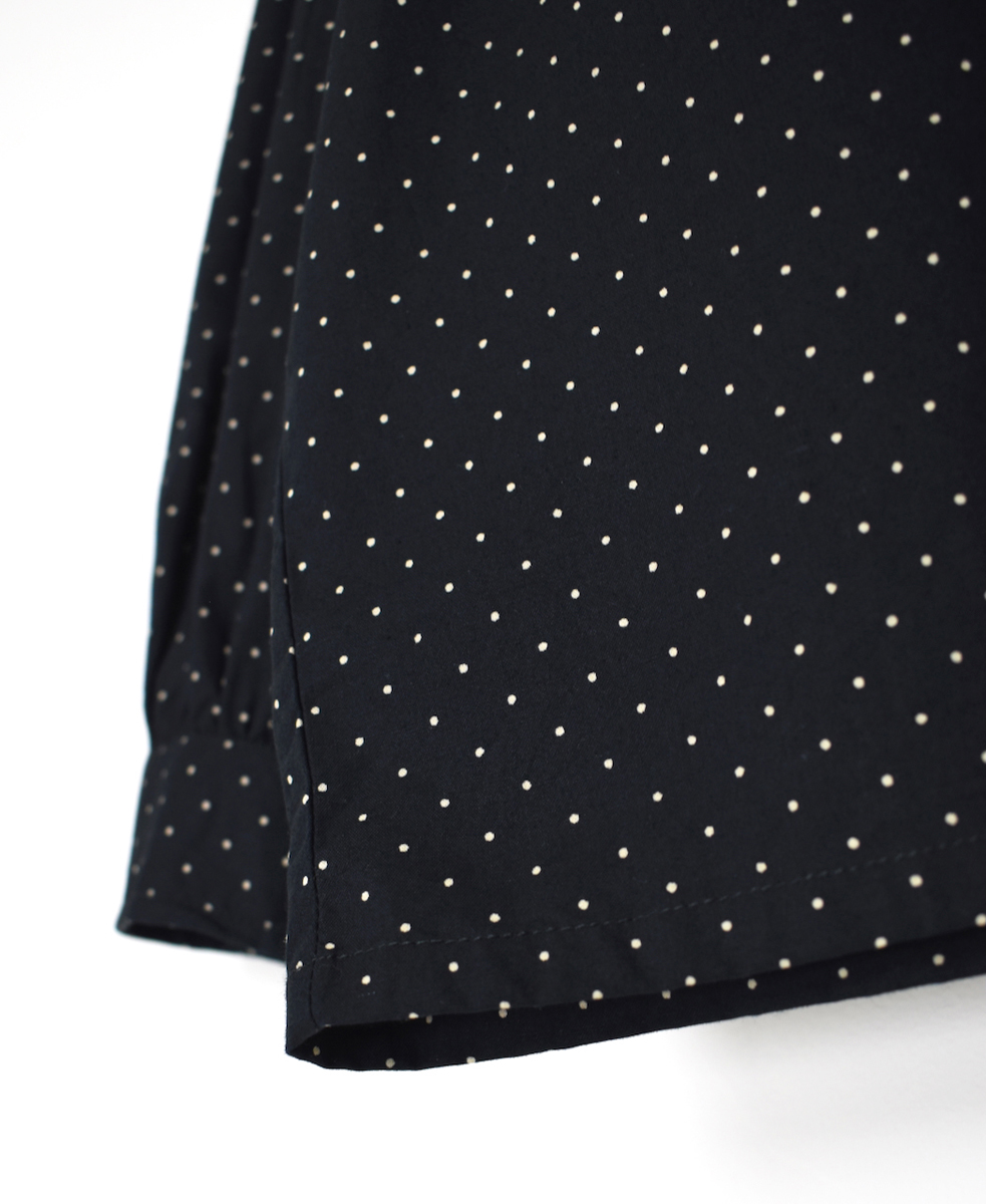 NSL25533(シャツ) 40s POPLIN DOT PRINT FRILL COLLAR SHIRT