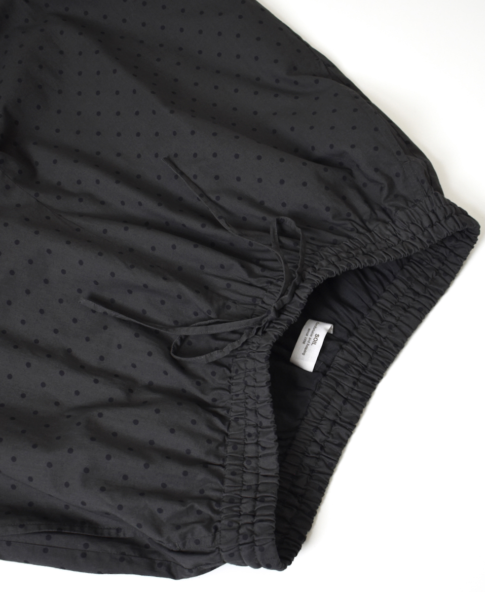 NSL25536(パンツ) 40s POPLIN DOT PRINT WIDE EASY PANTS