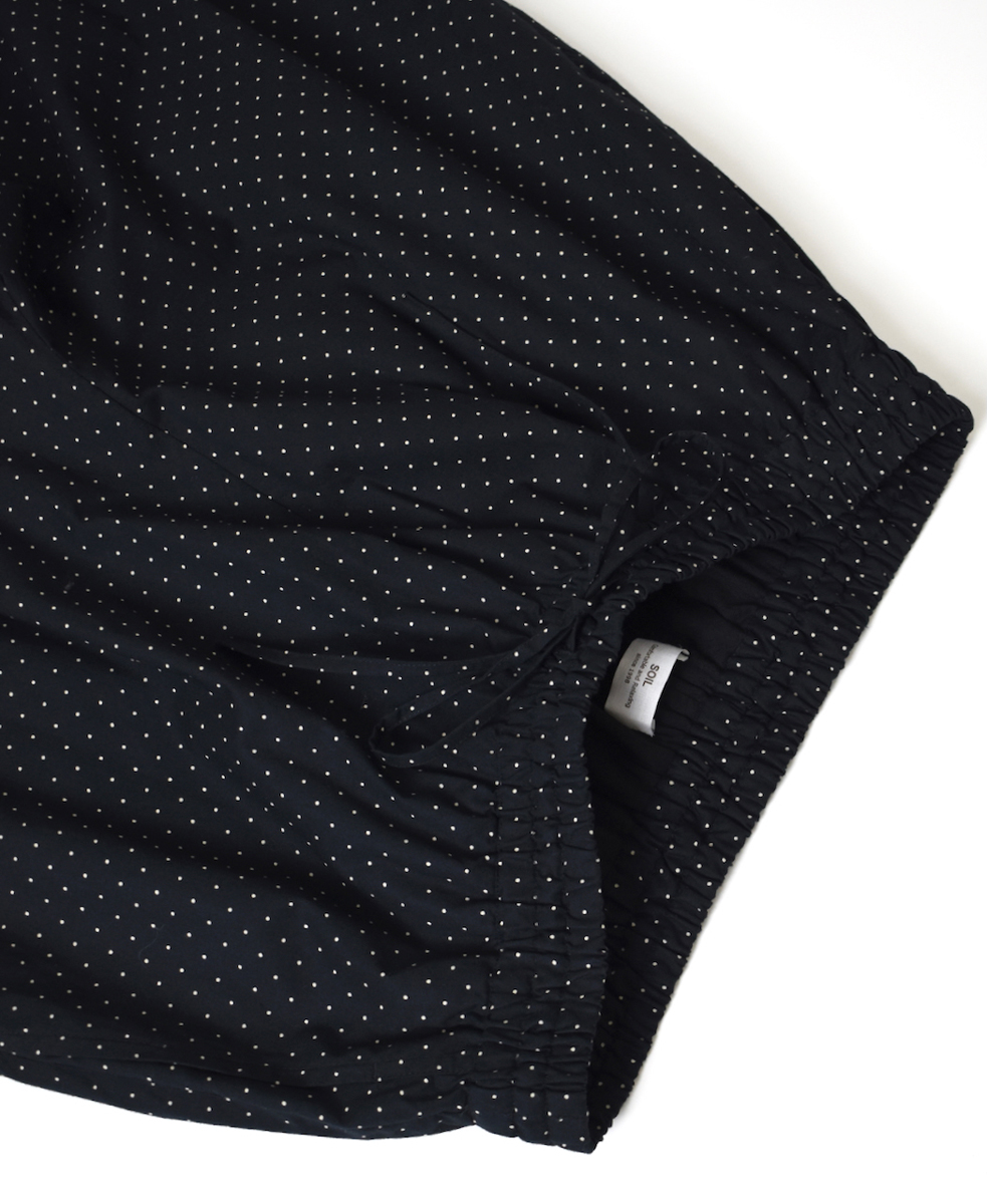 NSL25536(パンツ) 40s POPLIN DOT PRINT WIDE EASY PANTS