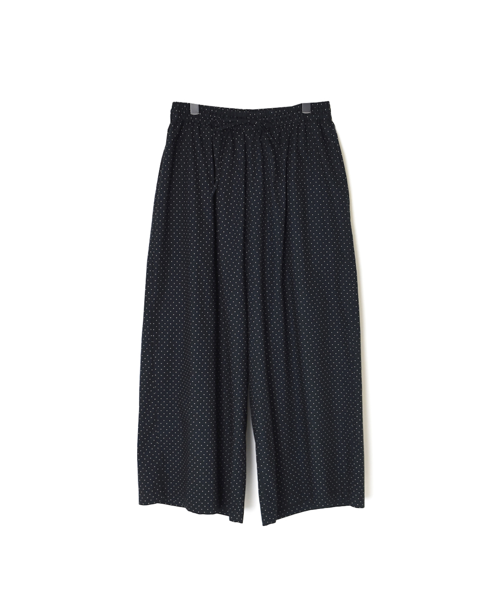 NSL25536(パンツ) 40s POPLIN DOT PRINT WIDE EASY PANTS