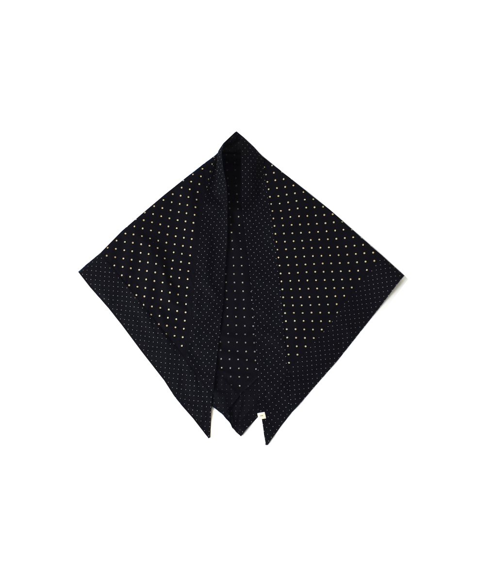 NSL25539(ストール) 40s POPLIN DOT PRINT TRIANGLE STOLE