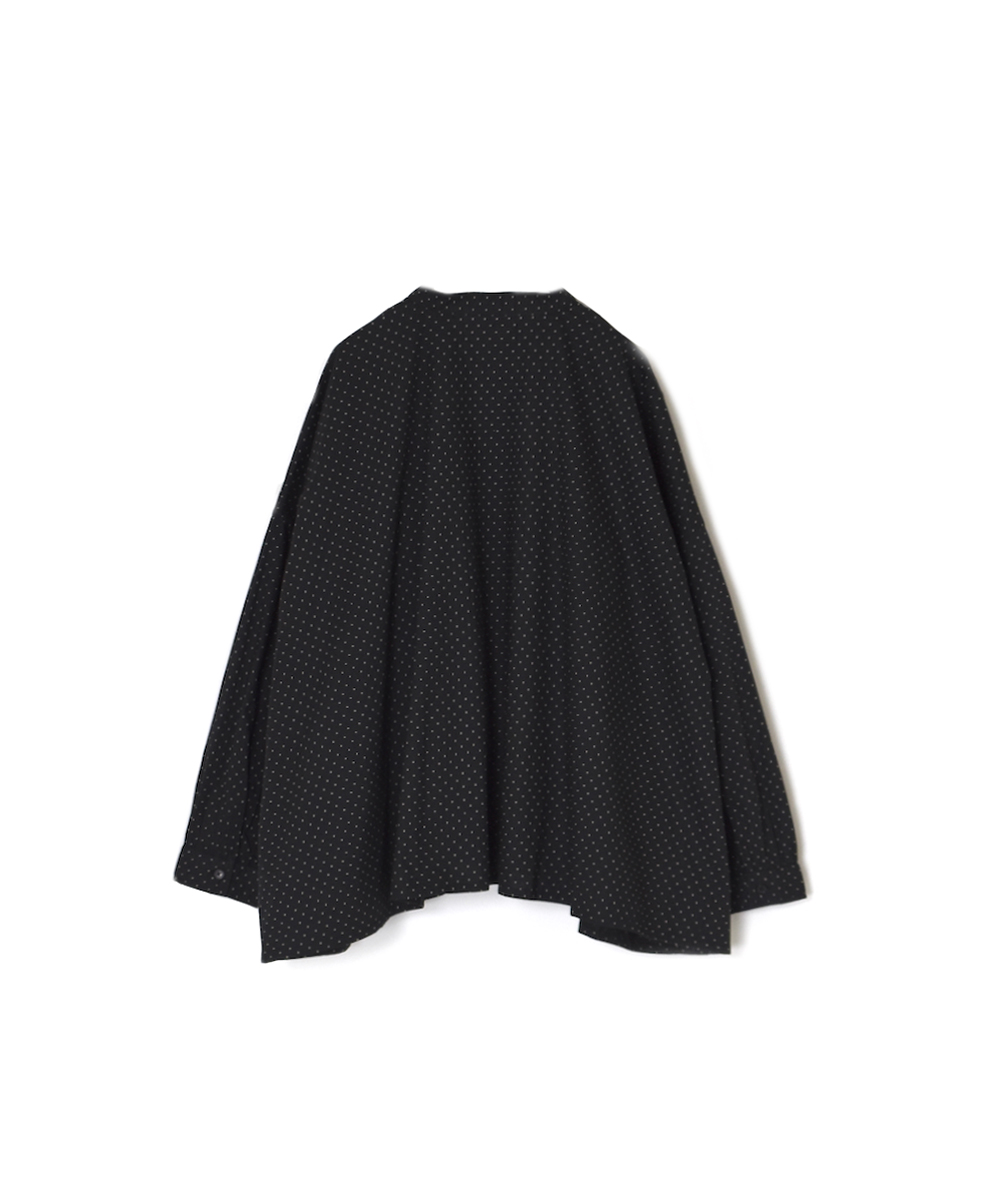 NSL25532(シャツ) 40s POPLIN DOT PRINT BANDED COLLAR SHIRT