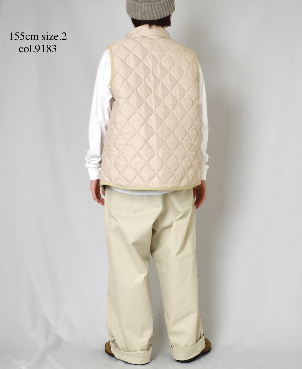 NAM9984PP (ベスト) POLY×POLY HEAT QUILT STAND COLLAR VEST