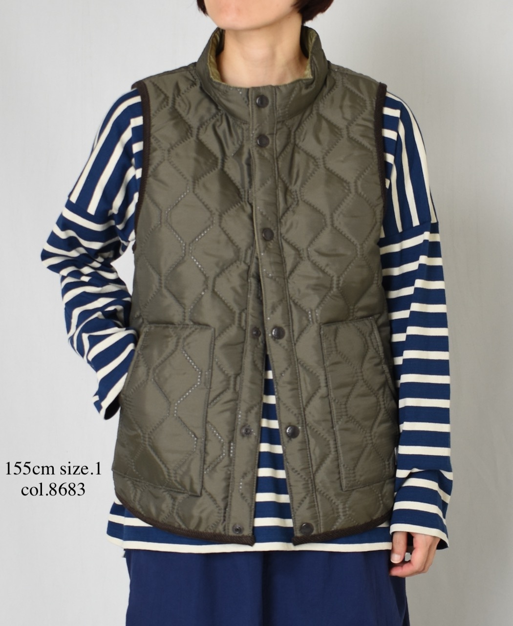 NAM9984PP (ベスト) POLY×POLY HEAT QUILT STAND COLLAR VEST