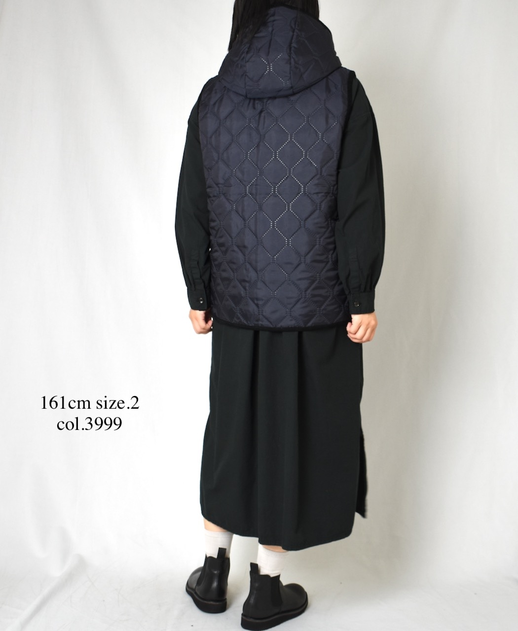 NAM2351PP (ベスト) POLY×POLY HEAT QUILT HOODED VEST