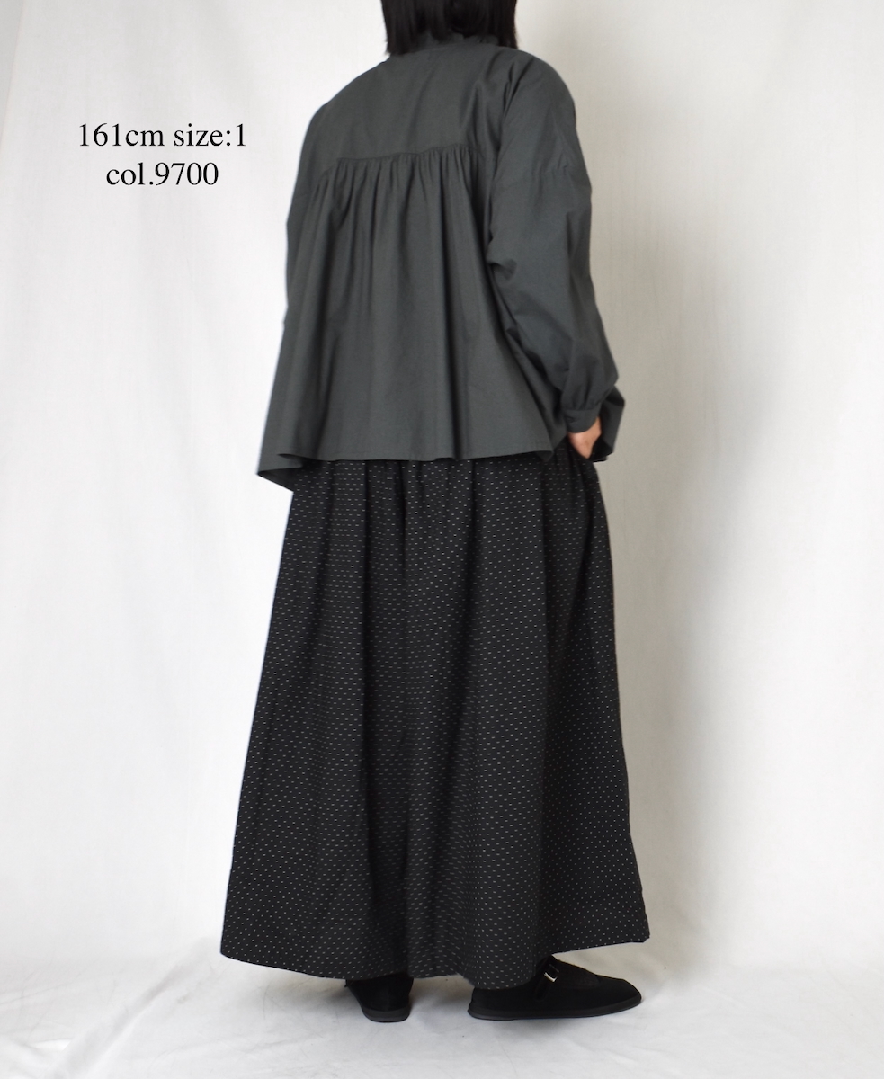 NSL25542(シャツ) 40s POPLIN PLAIN FRILL COLLAR SHIRT