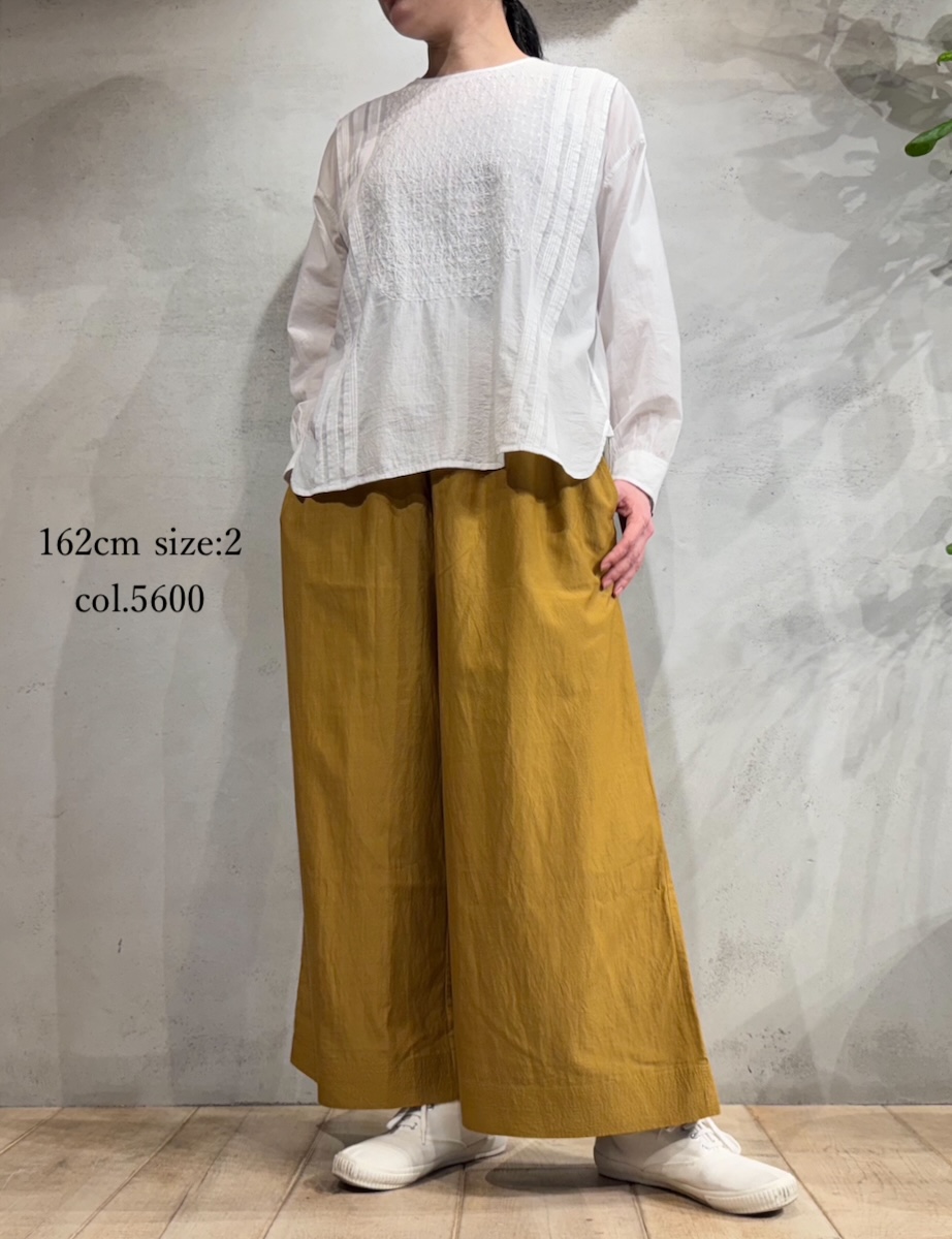 INMDS25745(パンツ) BANGALORE COTTON/SILK PLAIN EASY PANTS WITH LINING