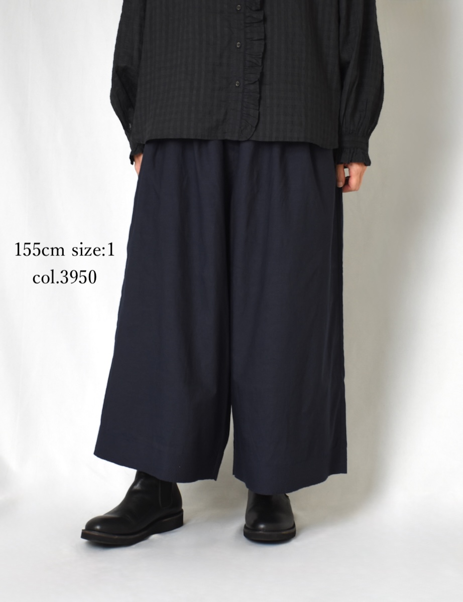 INMDS25745(パンツ) BANGALORE COTTON/SILK PLAIN EASY PANTS WITH LINING