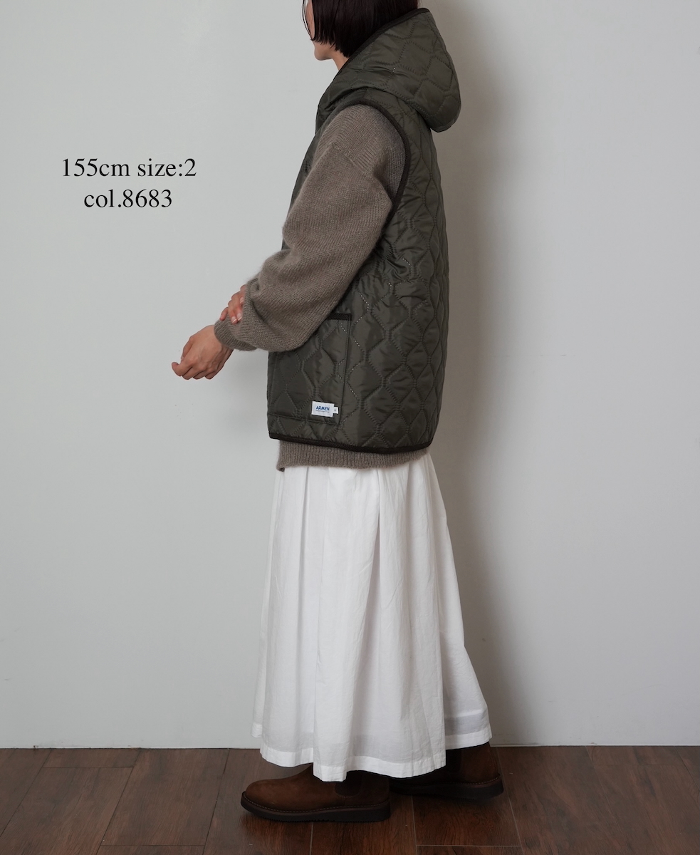NAM2351PP (ベスト) POLY×POLY HEAT QUILT HOODED VEST