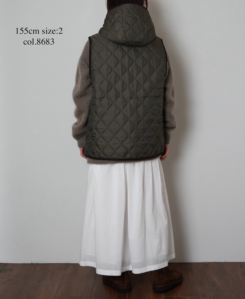 NAM2351PP (ベスト) POLY×POLY HEAT QUILT HOODED VEST