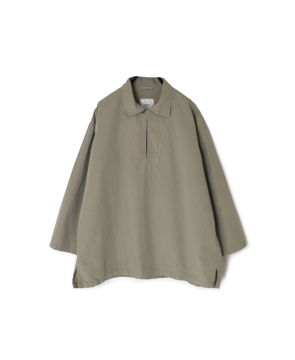INAM2553PD(シャツ) 40s POPLIN OVER DYE UTILITY SKIPPER SHIRTS