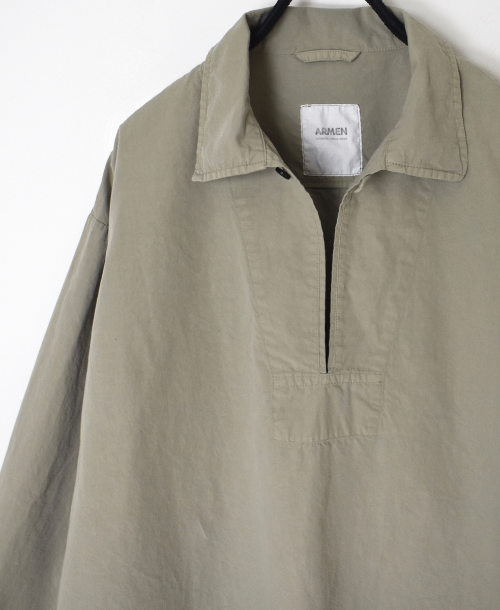 INAM2553PD(シャツ) 40s POPLIN OVER DYE UTILITY SKIPPER SHIRTS