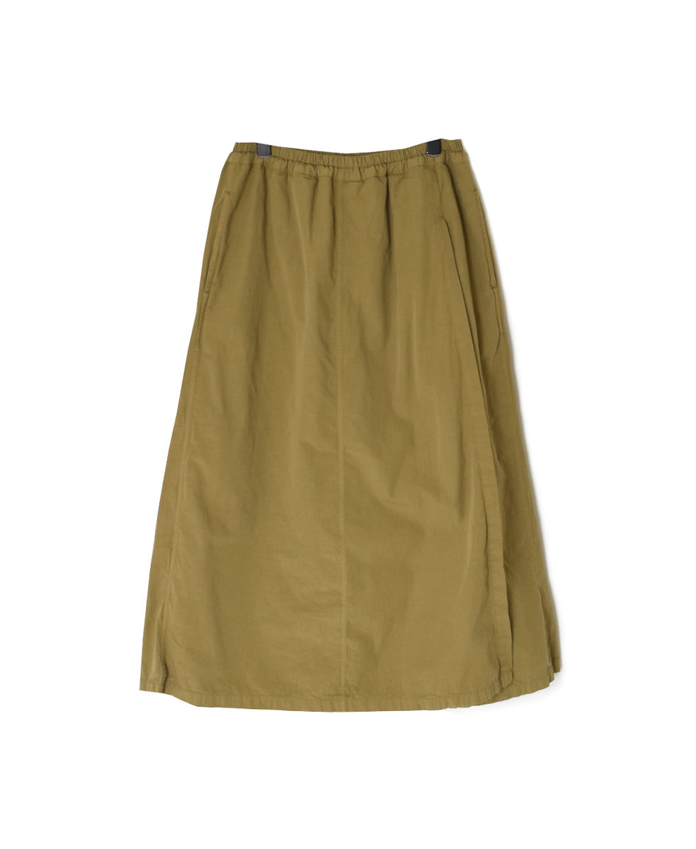 INAM2556PD(キュロット) 40s POPLIN OVER DYE WRAP CULOTTES WITH SEAM POCKET