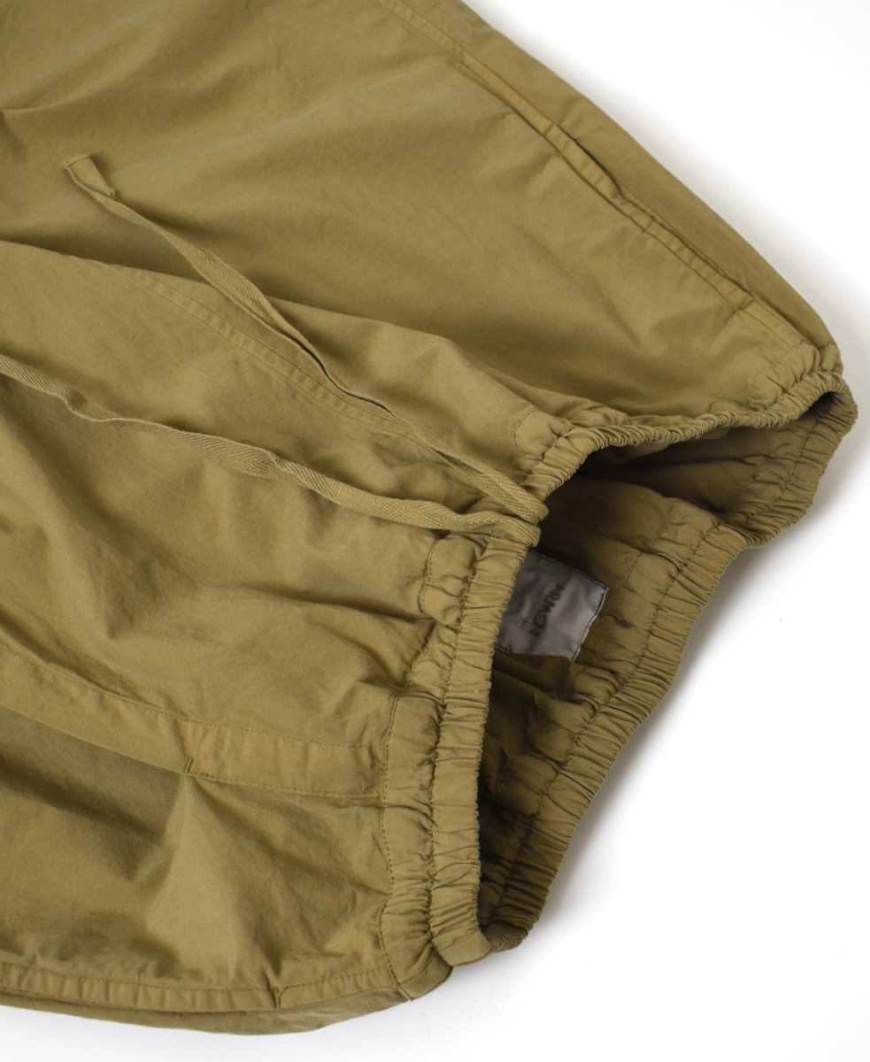 INAM2556PD(キュロット) 40s POPLIN OVER DYE WRAP CULOTTES WITH SEAM POCKET