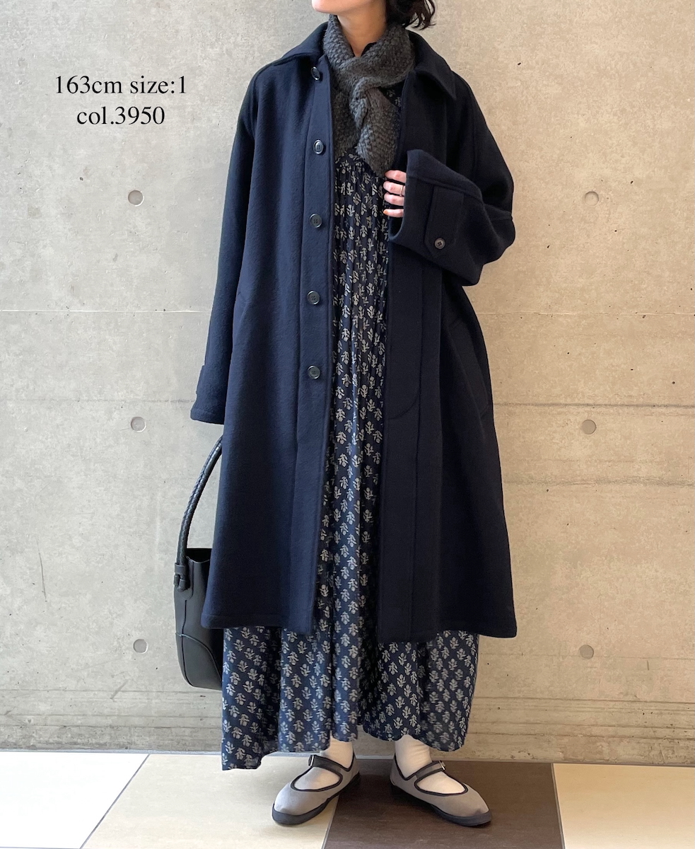 INMDS25741(シャツ) BANGALORE COTTON/SILK PLAIN BANDED COLLAR SHIRT WITH MINI PINTUCK