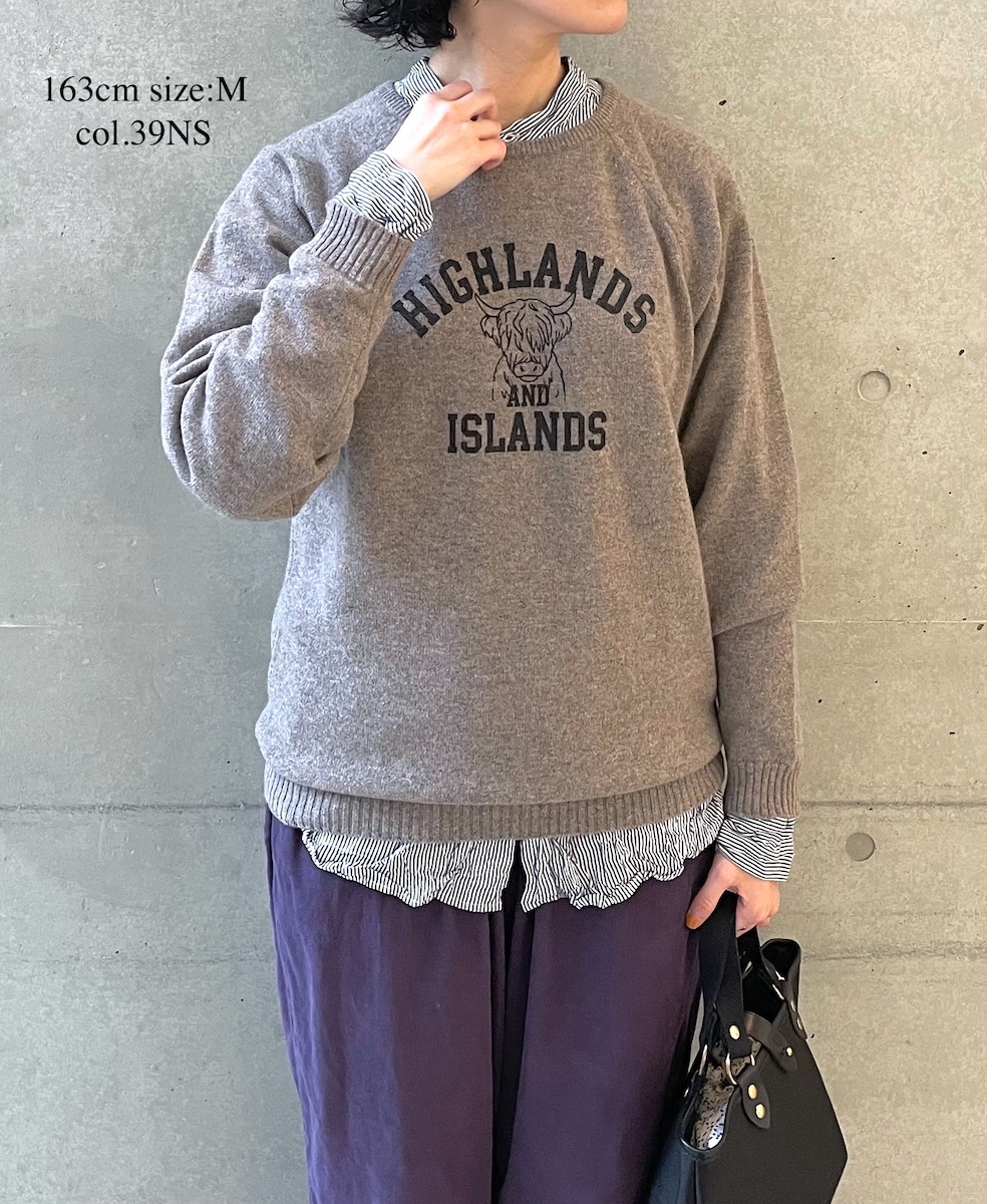 NVL2582SW(シャツ) YARN DYED COTTON STRIPE (WRINKLE) BANDED COLLAR L/SL OVERSIZED SHIRT