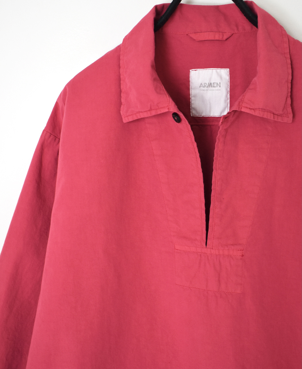 INAM2553PD(シャツ) 40s POPLIN OVER DYE UTILITY SKIPPER SHIRTS
