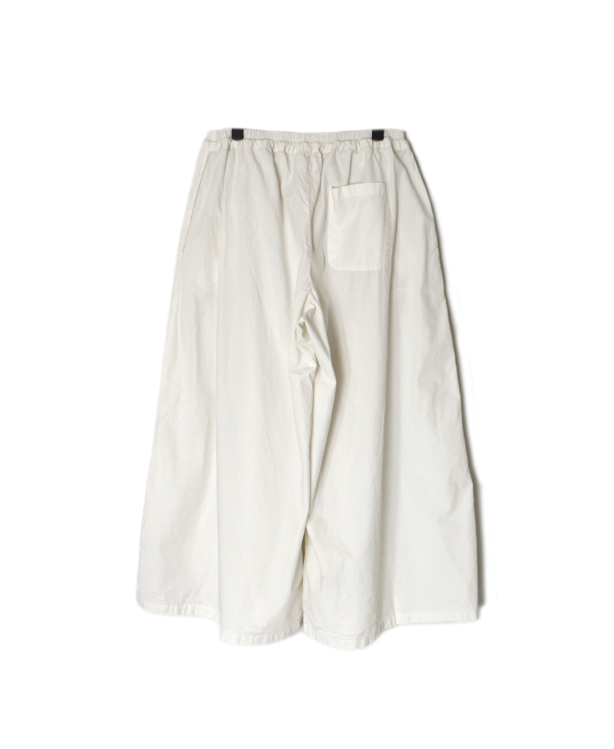 INAM2556PD(キュロット) 40s POPLIN OVER DYE WRAP CULOTTES WITH SEAM POCKET