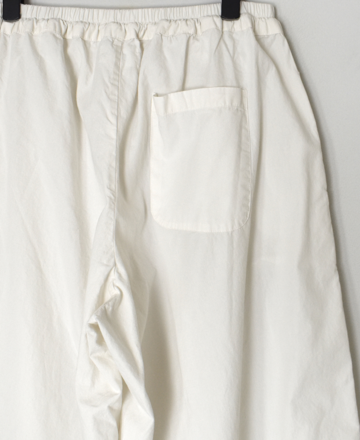 INAM2556PD(キュロット) 40s POPLIN OVER DYE WRAP CULOTTES WITH SEAM POCKET