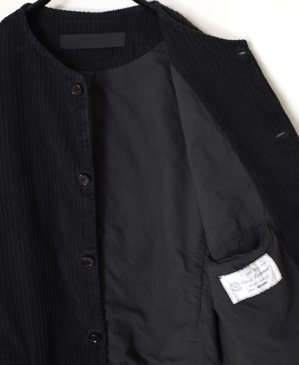 NVL2561D(ジャケット)WIDE&NARROW WALE CORDUROY(OVERDYE) 60'S ORGANIC CAMBRIC SIDE VENTS NO COLLAR JACKET