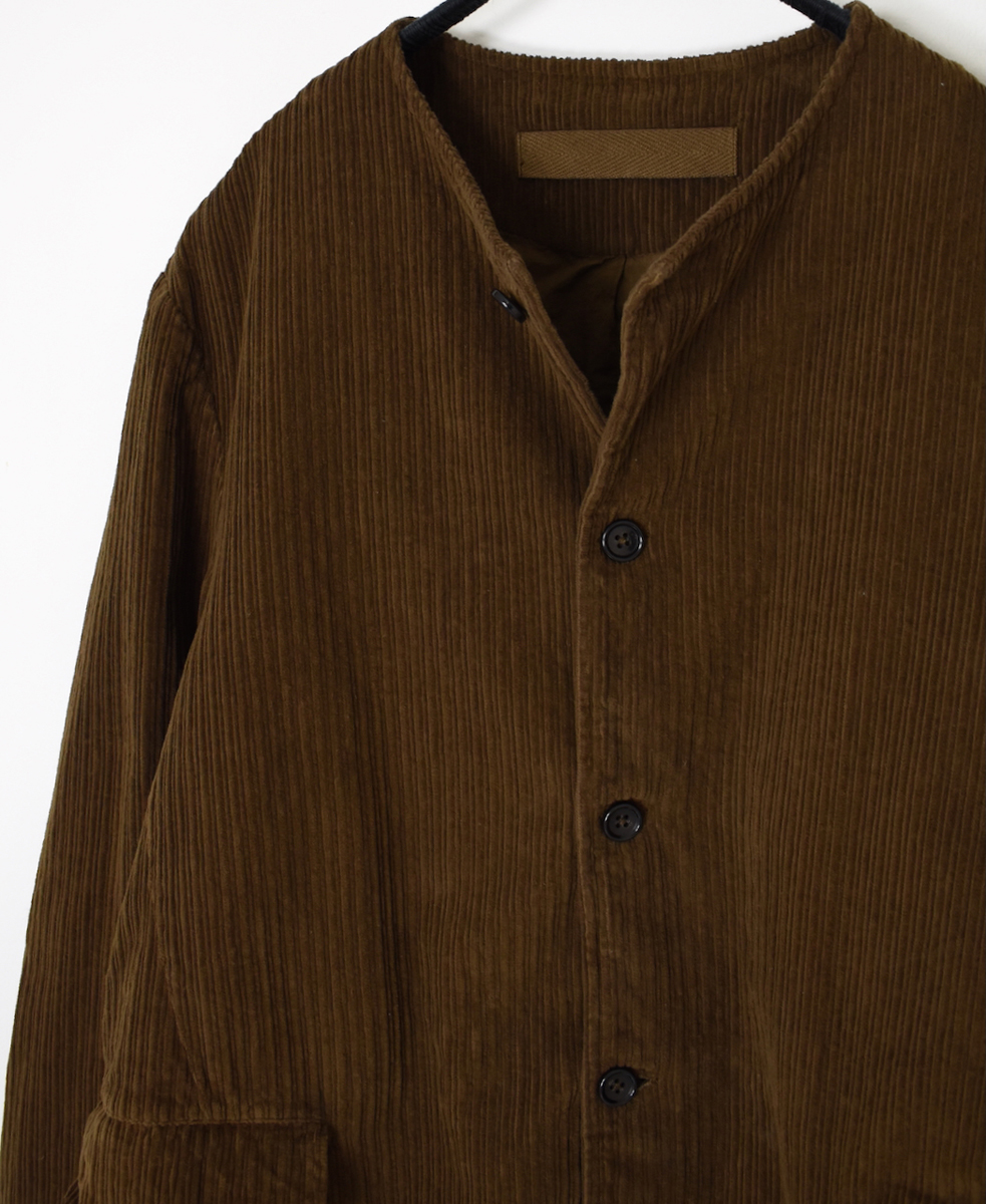 NVL2563D(コート)WIDE&NARROW WALE CORDUROY(OVERDYE) 60'S ORGANIC CAMBRIC CENTER VENT NO COLLAR COAT